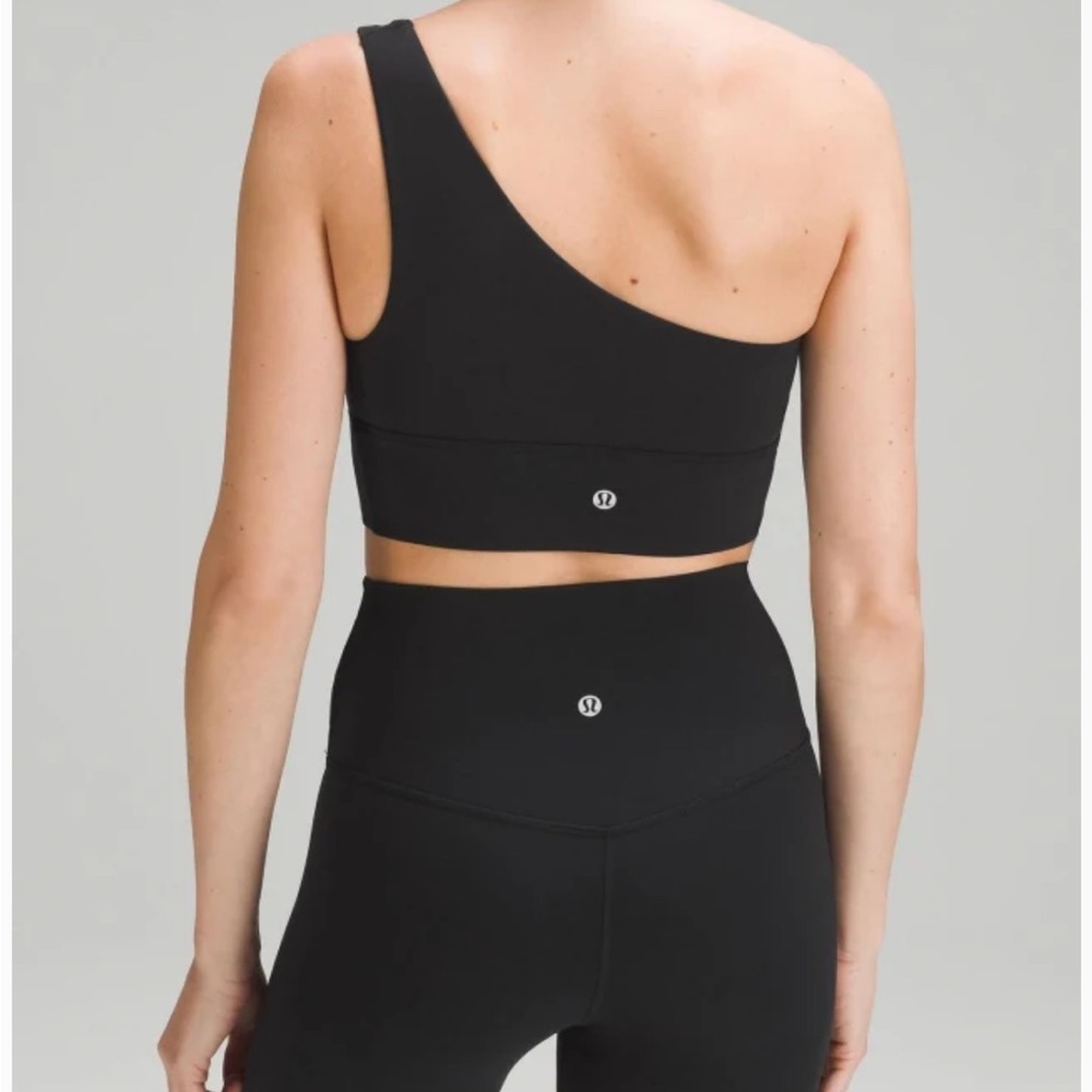 NWT lulu lemon align asymmetrical bra A/B in black - Picture 2 of 7